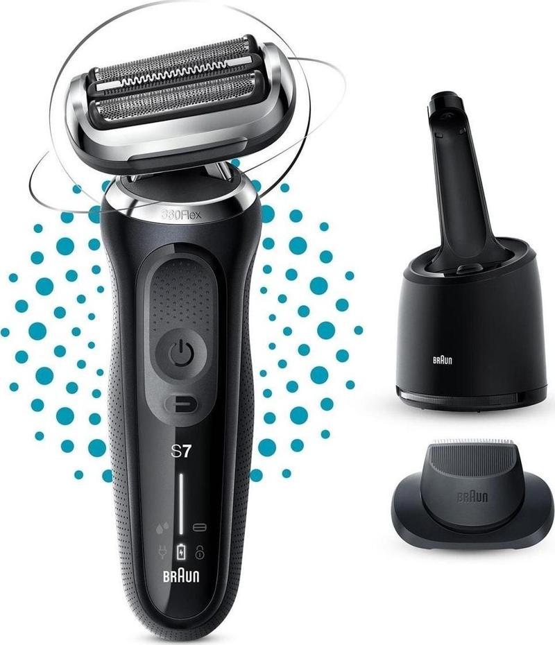 Yeni Seri 7 7200Cc Kablosuz Tıraş Makinesi, Smartcare, Autosense, 360° Flex, Islak & Kuru