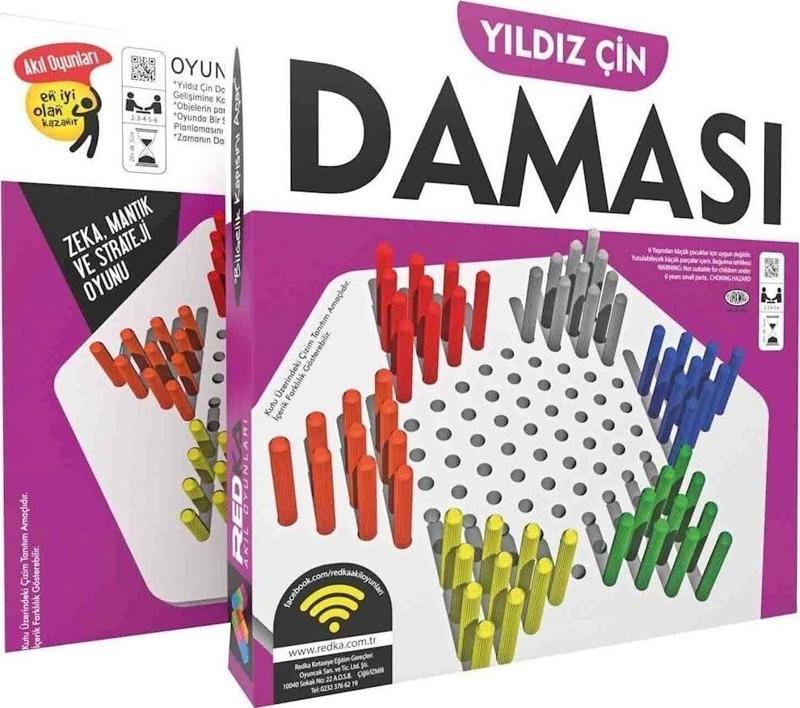 Yıldız Çin Daması Strateji Oyunu (Akıl Oyunları)