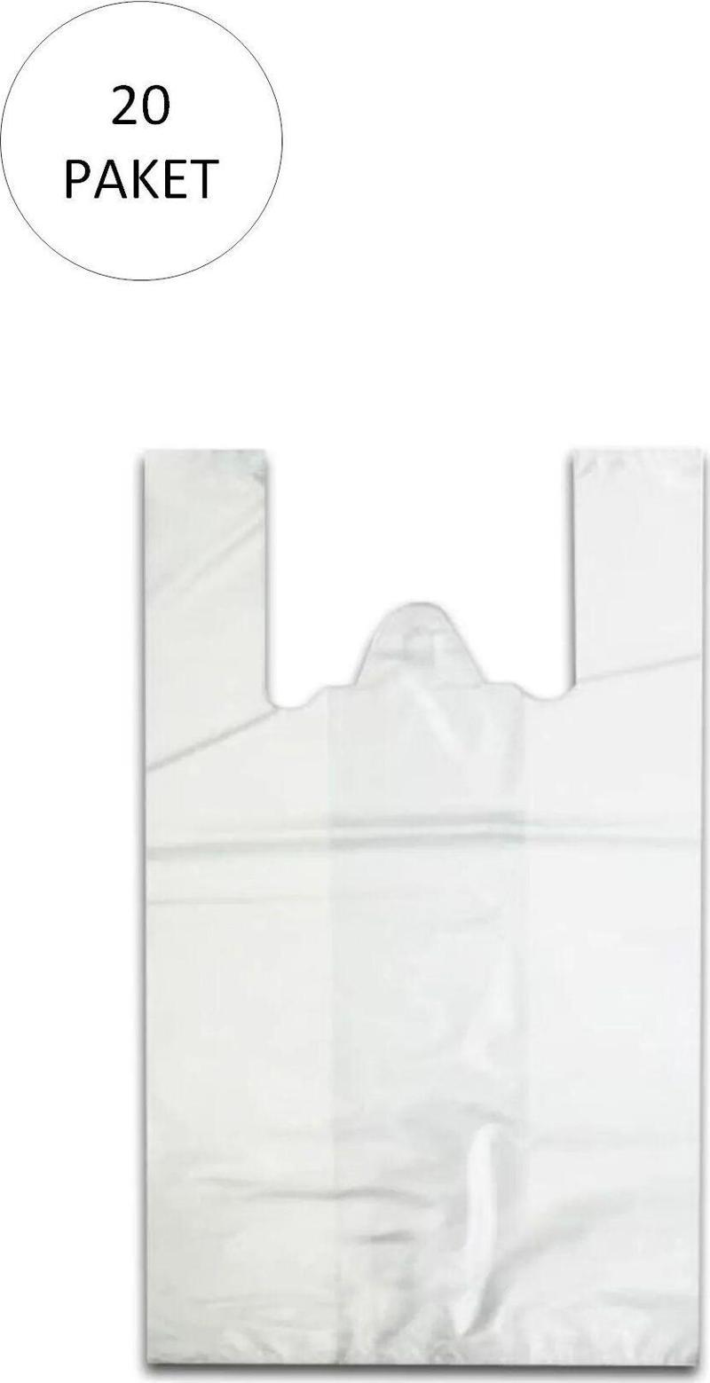 Beyaz Hışır Atlet Poşet Mini Boy 22X31 Cm 20 Paket Takriben 10.000 Adet