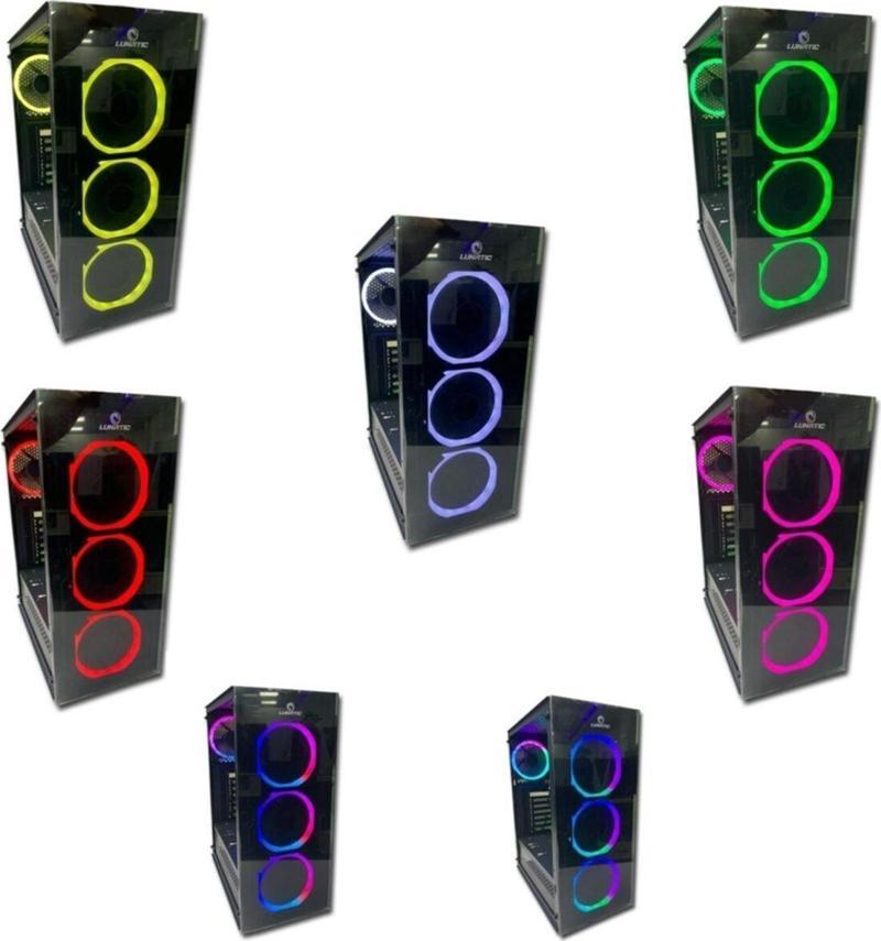 Albatros 4 Rgb Fan Tamperli Camlı Oyuncu Kasası