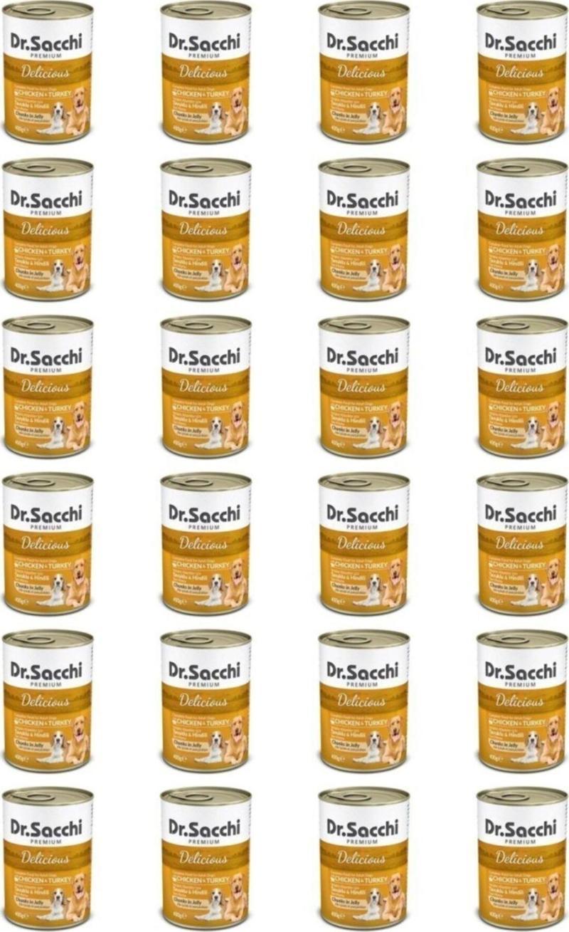 Konserve Köpek Tavuklu Hindili 400Gr X 24 Adet