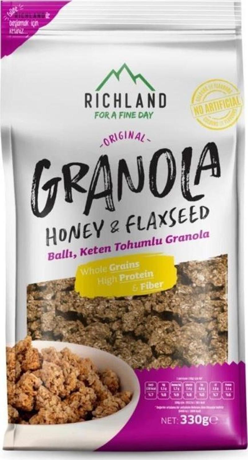 Granola Yulaflı Ballı ve Keten Tohumu 330G