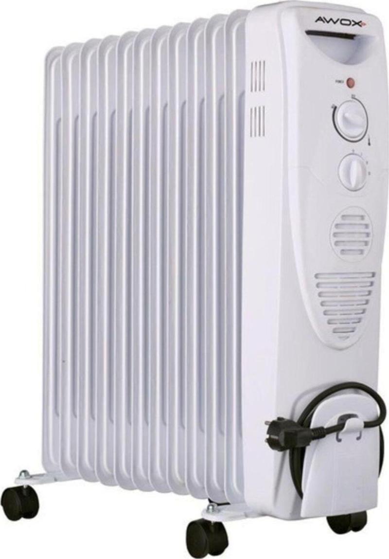 12F DilimFanlı 2900 W Yağlı Radyatör Gri