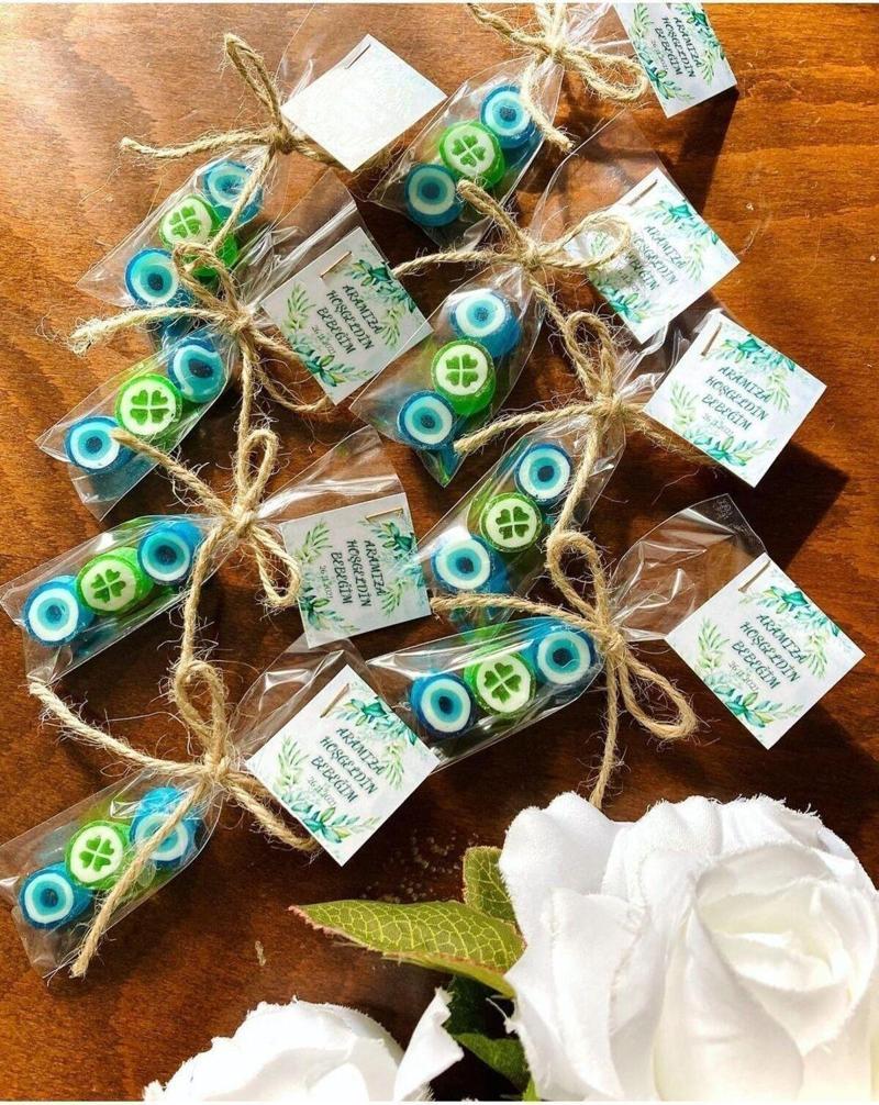 3'Lü Doğum Günü, Babyshower, Düğün, Sünnet, Mevlüt, Yaş Günü Şekeri 25 Adet