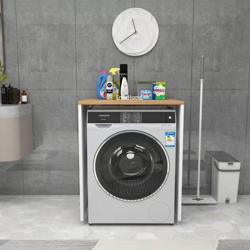 Home Enda Çamaşır ve Kurutma Makinesi Dolabı Kapaksız Çam-Beyaz 89x65 cm