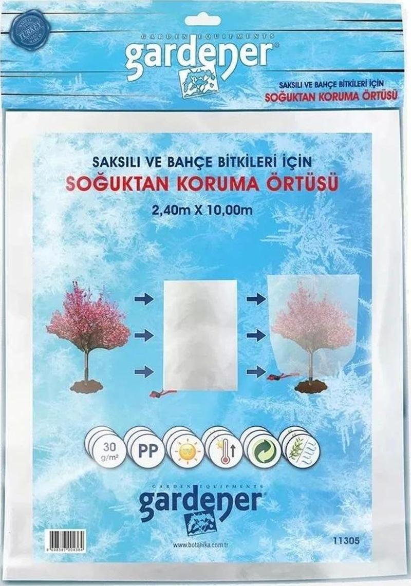 11305 Bahçe Bitkileri İçin Soğuktan Koruma Örtüsü 30 g - 2,4 m x 10 m