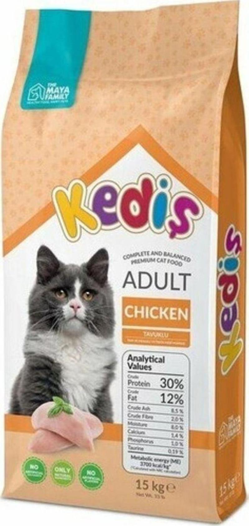 Yetişkin Tavuklu Kedi Maması 15 Kg