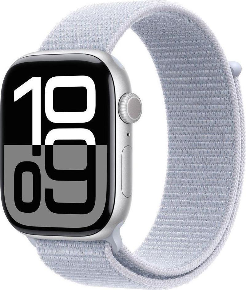Watch Series 10 Gps 42Mm Gümüş Alüminyum Kasa Bulut Mavisi Spor Loop Mwwd3Tu/A