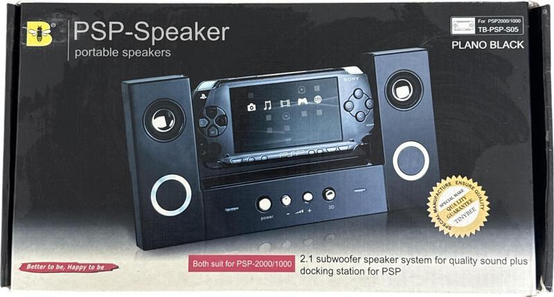 Psp Speaker Stand Psp Hoparlör Işıklı ( Psp 2000/ 3000 Uyumlu) Siyah