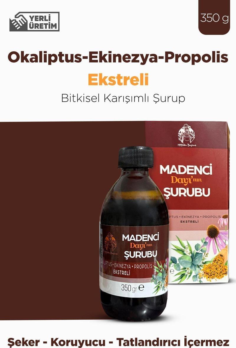 Propolis Şurubu Okaliptus Ekinezya Propolis Ekstreli Bitkisel Karışımlı Şurup 350G