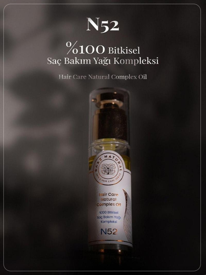 N52 %100 Bitkisel Saç Bakım Yağı Kompleksi Hair Care Natural Complex Oil 50 Ml