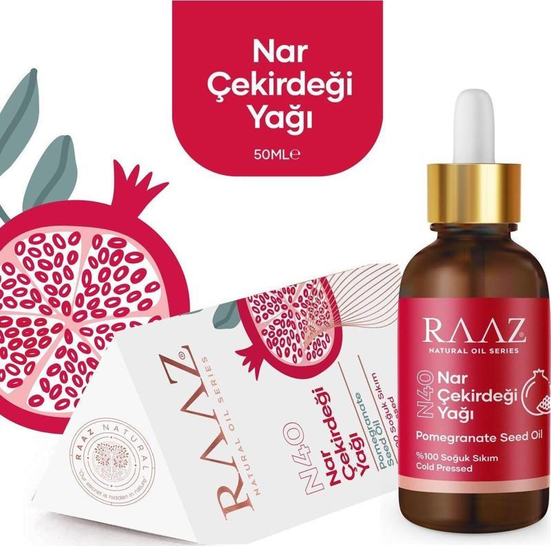 Nar Çekirdeği Yağı - %100 Saf Nar Çekirdeği Yağı - Soğuk Sıkım - 50 Ml