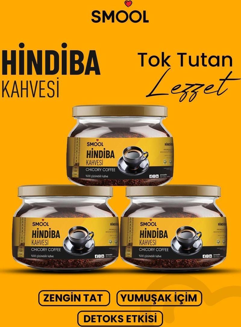 3 Adet Hindiba Kahvesi Detox Kahve 3 Aylık (180 Kullanim) Net 3X150Gr Kilo Vermeye Yardımcı