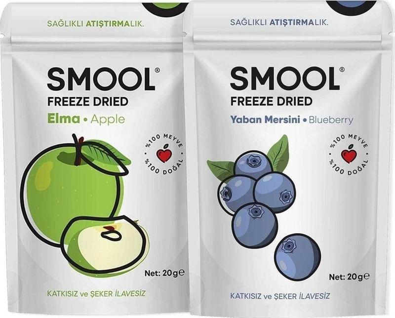 Freeze Dried 2'Li Set Elma - Yaban Mersini (Dondurularak Kurutulmuş)