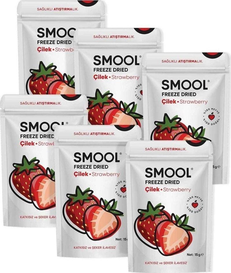 Freeze Dried 6 'Lı Set Çilek (Dondurularak Kurutulmuş) Freeze Dry Strawberry Pack Of 6