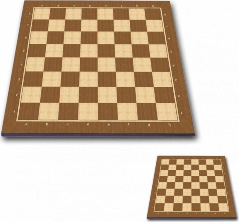 Polyester Ceviz Satranç Sehpa No 4 Ebat 50X50X1,5 Cm