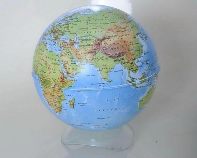 10 Cm Çaplı Fiziki Yerküre Ve Kalemtıraş (41103)