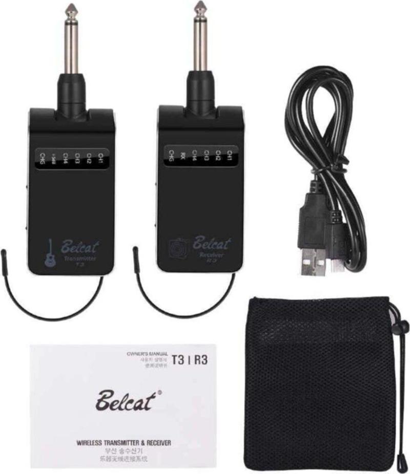 T3 R3 Uhf Dijital Profesyonel Kablosuz Enstrüman Alıcı-Verici Sistem