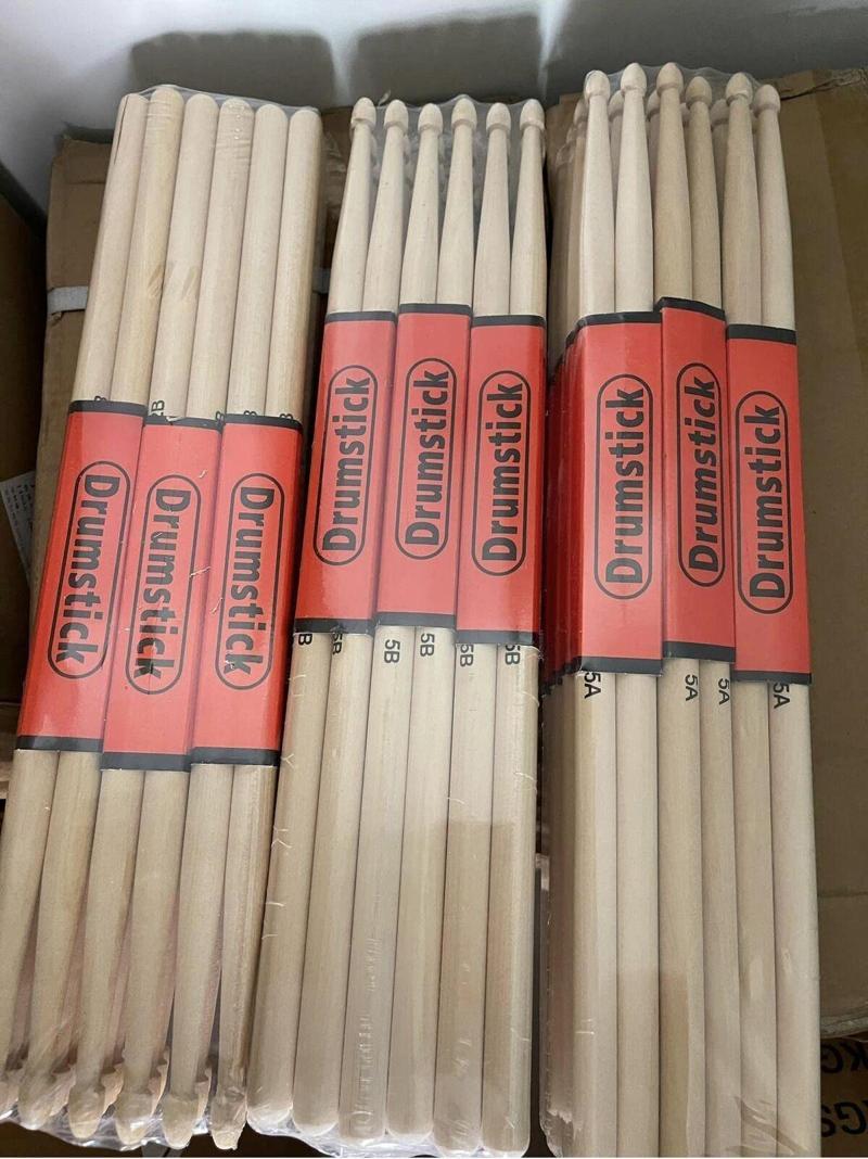 Drumstick Ahşap 12 Çift 5A-5B Model Bateri Ve Trampet Gösteri Bageti