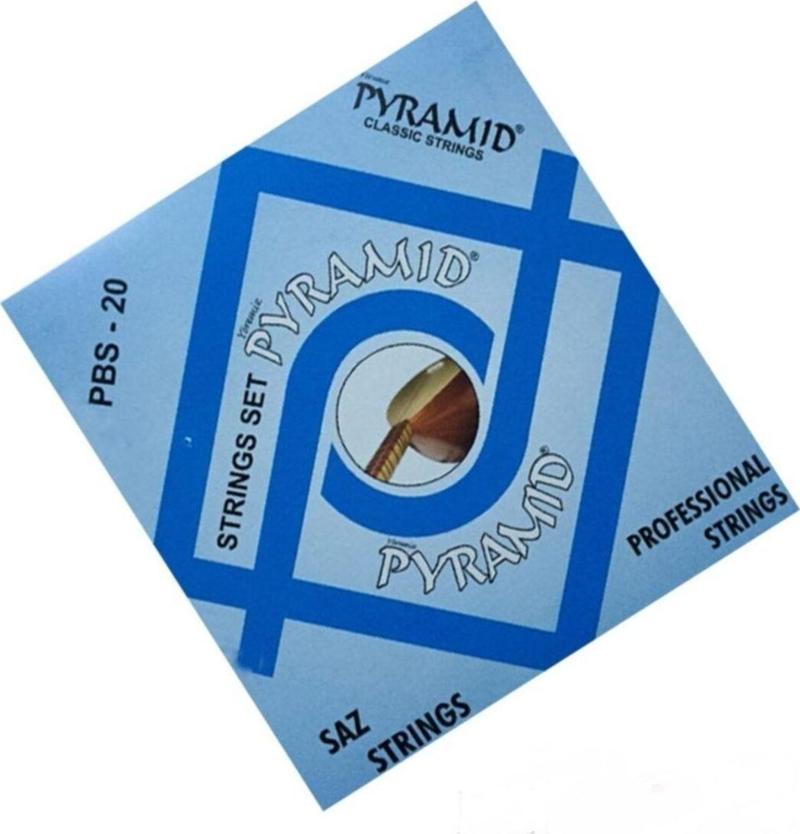 4 Paket Pyramıd Marka Uzun Sap 0.20 Numara Saz Teli Seti-4 Paket Birden