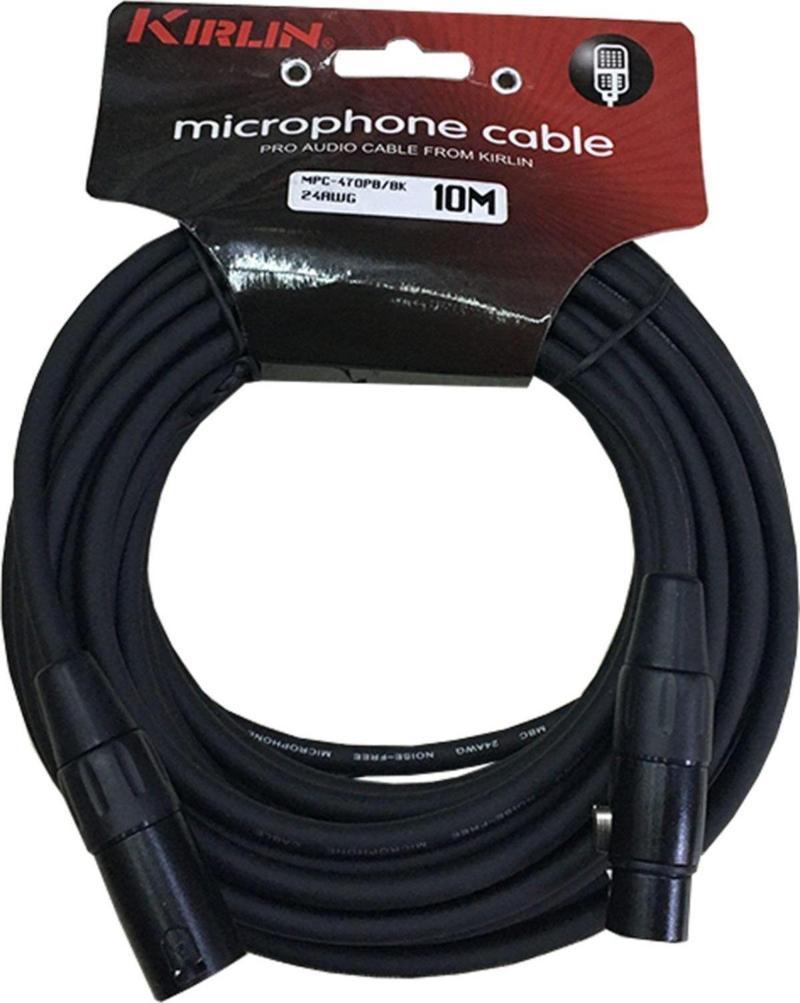 Kırlın Mikrofon Kablosu Mp-470 10 Metre Xlr-Xlr Mikrofon Kablosu