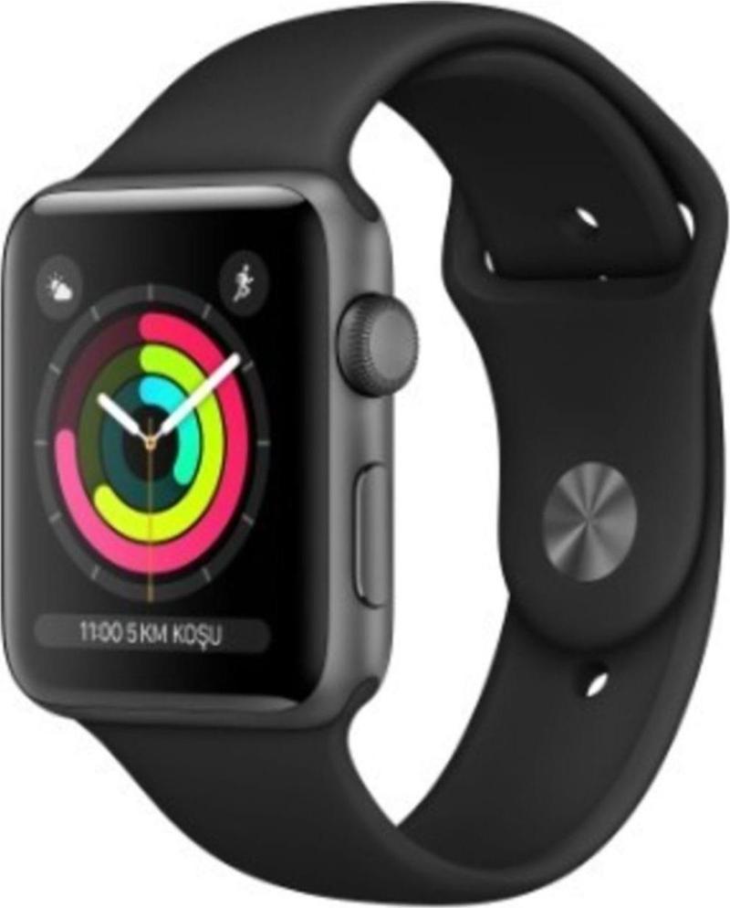 Watch Seri 3 Gps 38Mm Space Grey Aluminium Case With Black Sport Band