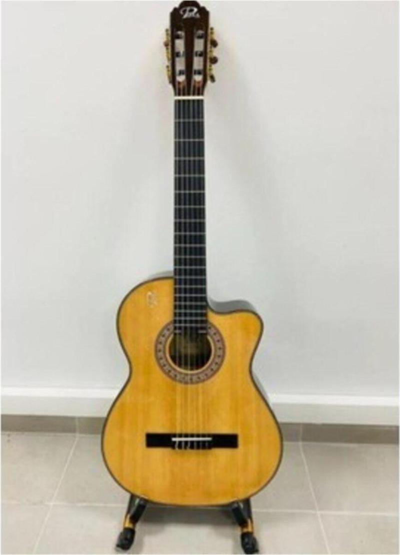 R-916C Cutaway 4/4 Tam Boy Üst Kalite Klasik Gitar-Kılıf Ve Pena Hediyeli