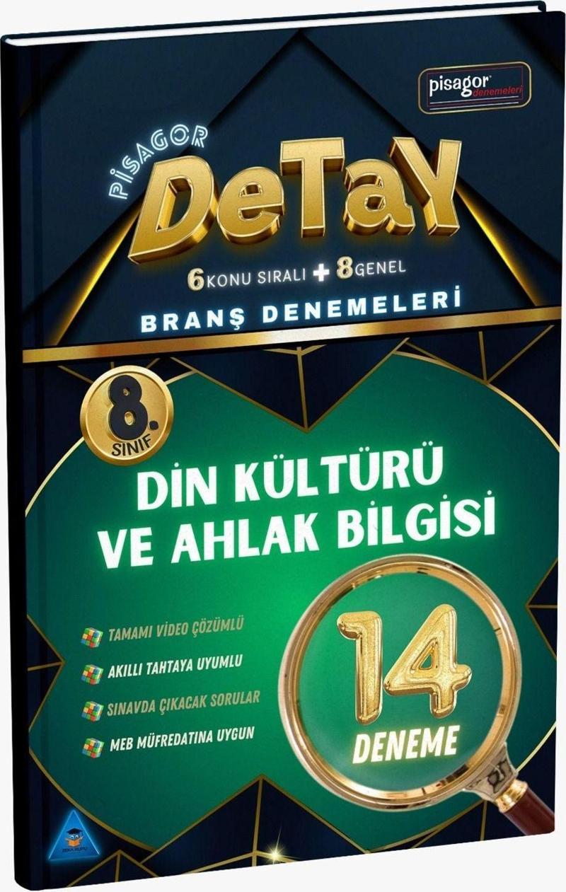 8. Sınıf Pisagor Detay 14'lü Din Kültürü ve Ahlak Bilgisi Branş Denemeleri