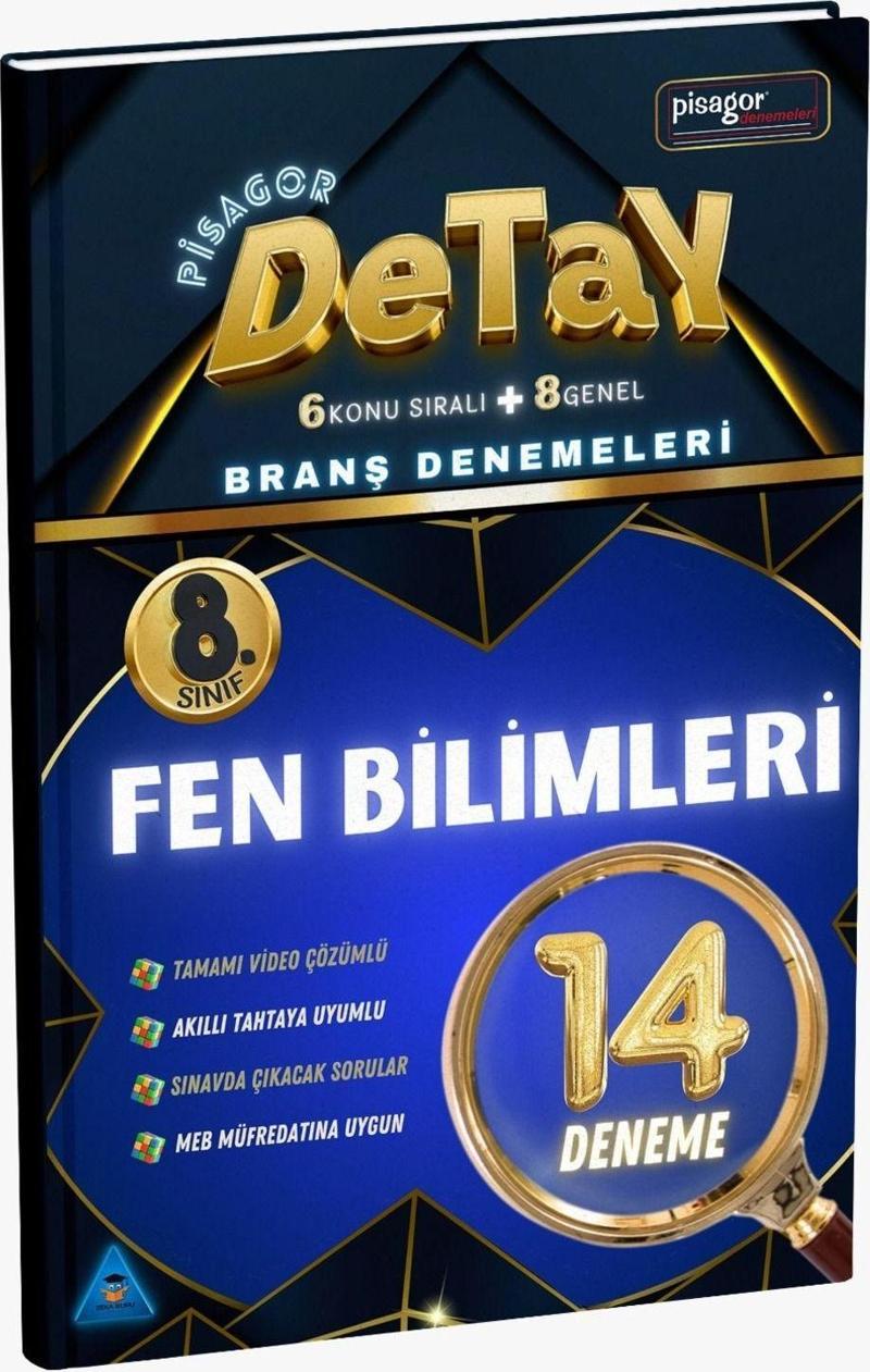 8. Sınıf Pisagor Detay 14'lü Fen Bilimleri Branş Denemeleri