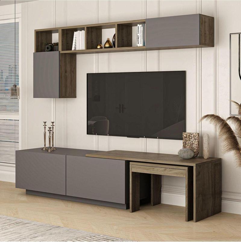 Design Oslo Plus Tv Ünitesi 180 Cm Raflı