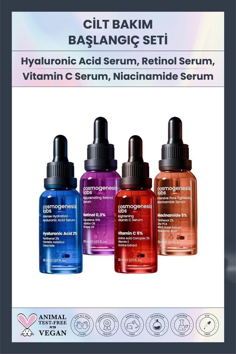 Tüm Cilt Tipleri Temel Serum Başlangıç Seti