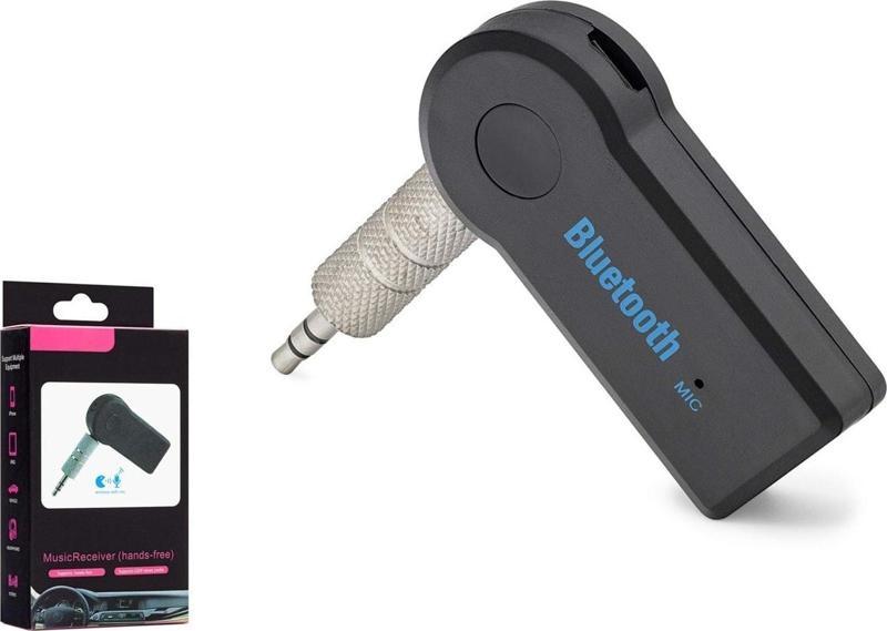 HD9001 3.5mm AUX Bağlantılı Eller Serbest Görüşmeli Şarjlı Araç İçi Bluetooth Adaptör - Siyah