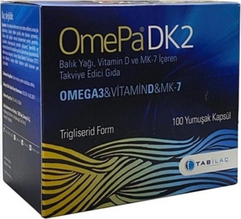 Omepa Dk2 Omega 3 Vitamin D Ve Mk - 7 100 Kapsül