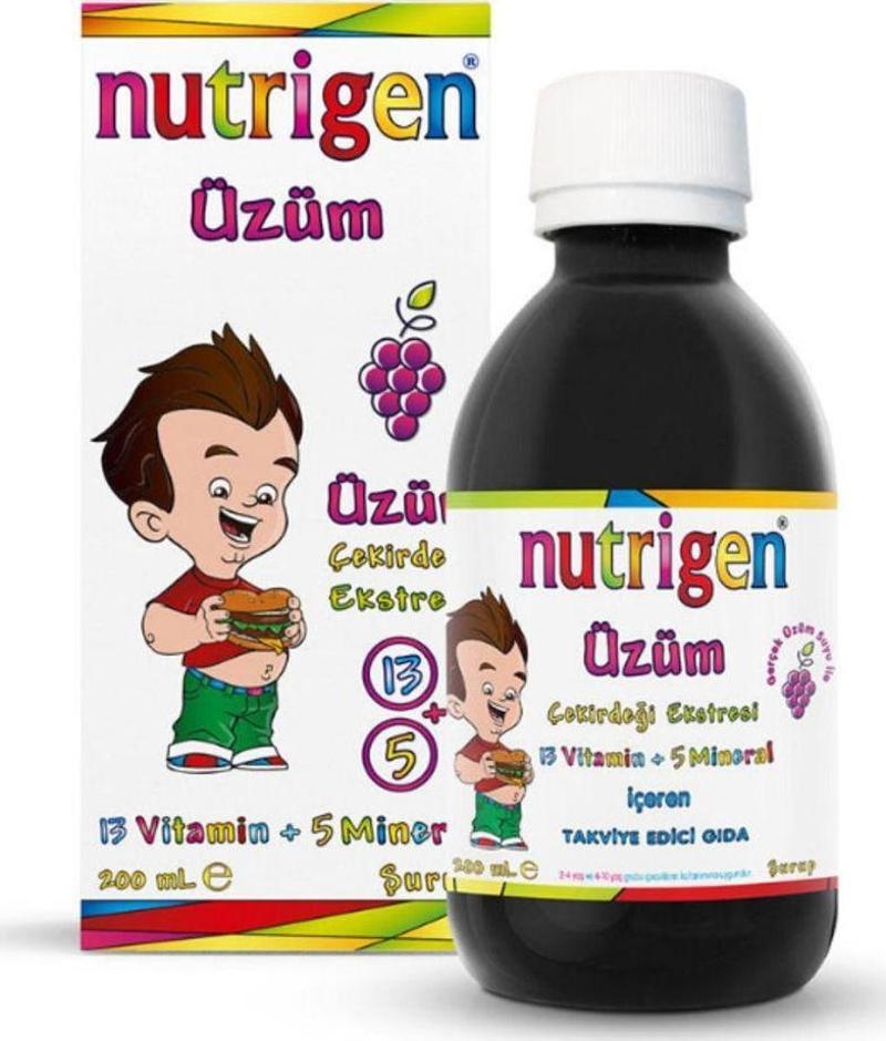 Üzüm Çekirdeği Ekstresi Vitamin-Mineral Şurup 200 Ml