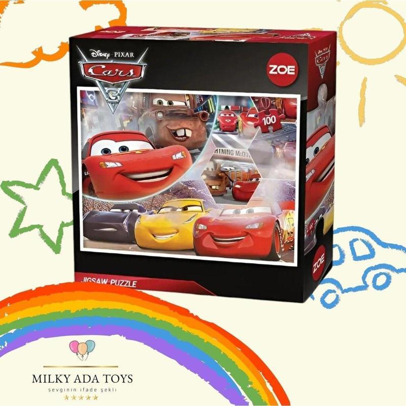 Dısney Cars 3 Puzzle 100 Parça Yapboz