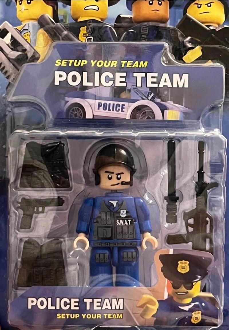 Lego Karakteri Polis Seti Araç Gereçleri Police Team