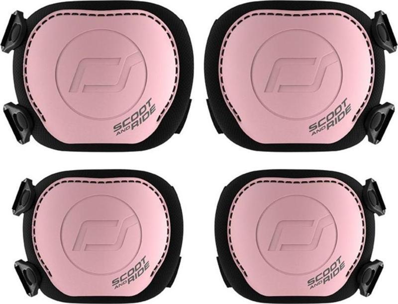 XXS-S Dizlik ve Dirseklik Scooter Koruyucu Set Pembe 230925-00016