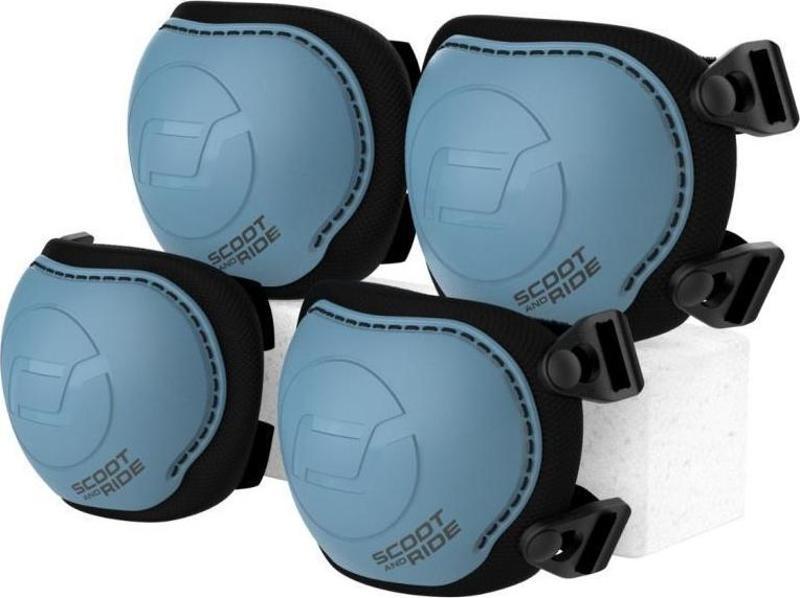 XXS-S Dizlik ve Dirseklik Scooter Koruyucu Set Petrol Mavisi 230925-00015