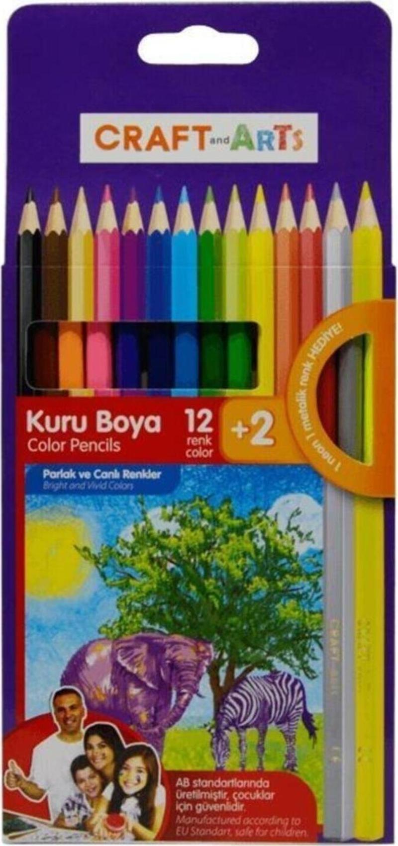 Kuru Boya 12+2 Renk