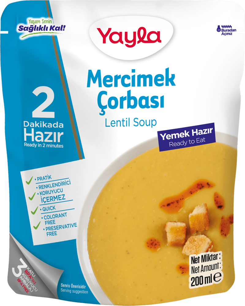 Yemek Hazır Mercimek Çorbası 200 gr