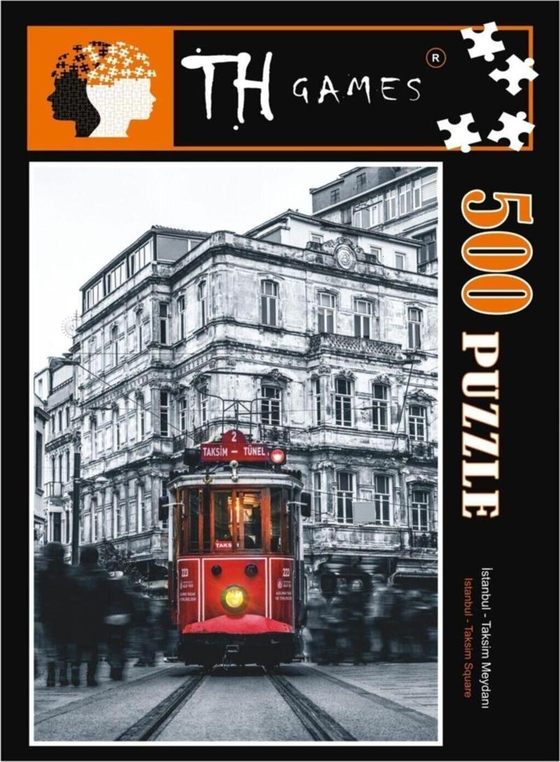 500 Parça Puzzle Istanbul Taksim Meydanı 48Cmx68Cm