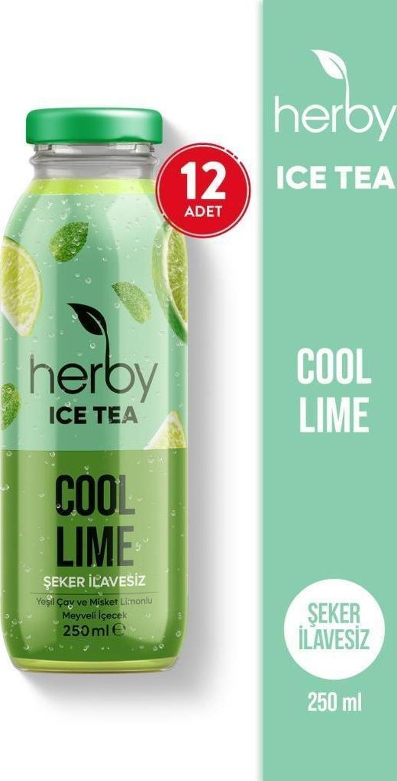 Ice Tea Cool Lime Soğuk Çay Şeker İlavesiz 250 ml x 12