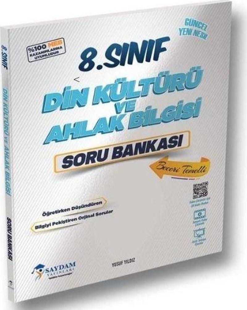 8. Sınıf Din Kültürü ve Ahlak Bilgisi Soru Kitabı Saydam Yayınları