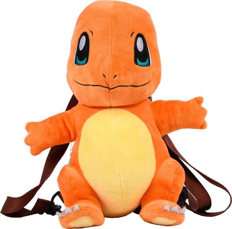 Adorable Pokemon Plush Backpack 40 cm Peluş Sırt Çantası Pokemon Hayranlarına Lisanslı Charmander