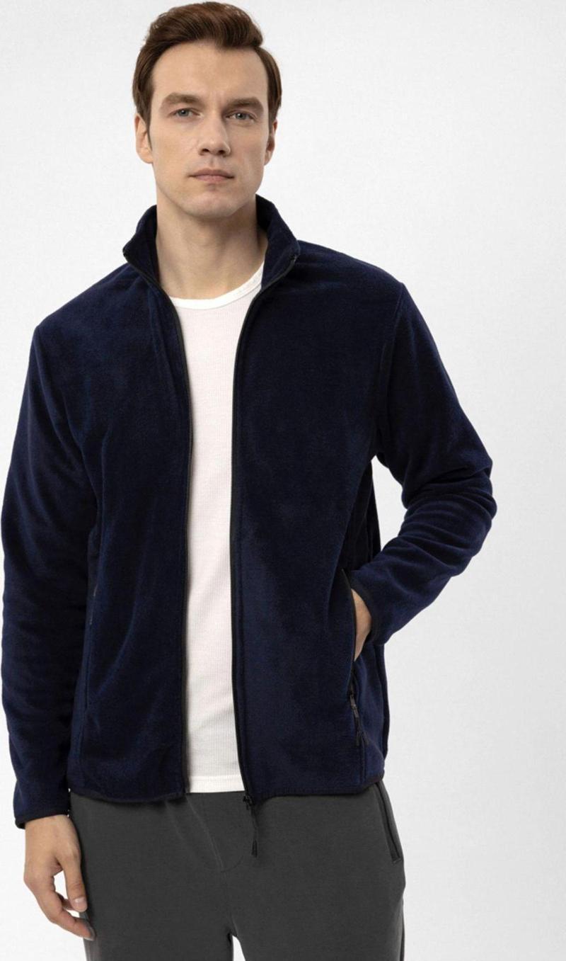 Sivri Yaka Regular Kalıp Düz Polar Sweatshirt