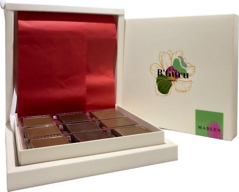 B'Guru Hediyelik Madlen Bayram Çikolatası 250 gr. Sütlü Ve Bitter