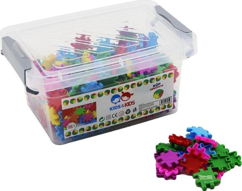 300 Pcs Küp Demonte Lego Oyuncak Saklama Kutulu 