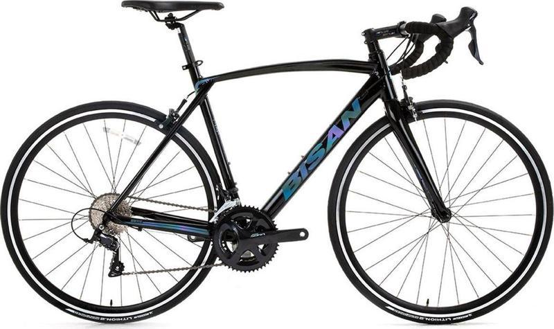 Rx 9500 Sora - 24 700C 54 cm Parlak Siyah - Mor Yeşil 18 Vites Yarış Yol Bisikleti