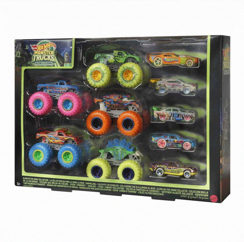 Hcb57 Monster Trucks Karanlıkta Parlayan Araçlar, Hot Wheels Monster Trucks - Mattel