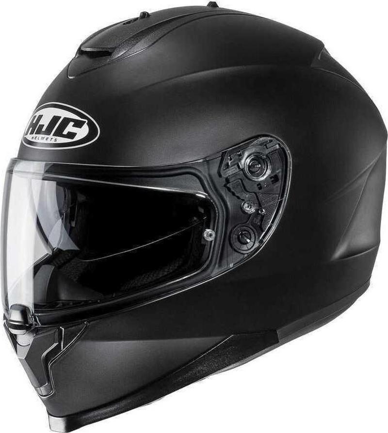 C70N Semi Flat Kapalı Kask Mat Siyah